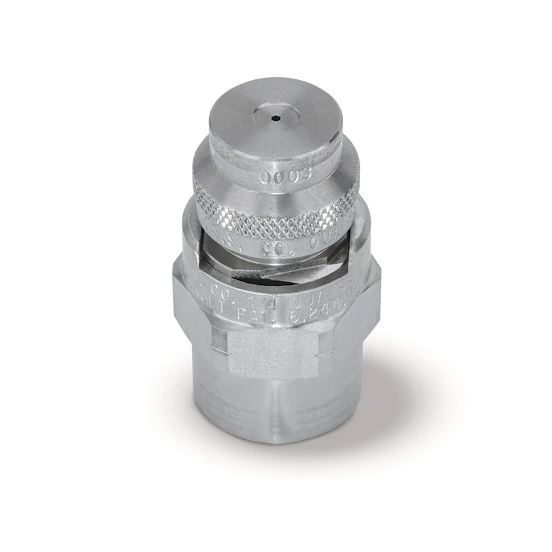 Quick VeeJet® Nozzle, 303 Stainless Steel, 1/4QJA-SS+QUA-SS0008